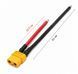 Коннектор XT60 Amass с колпачком, кабель 12awg 10.5см красный, 21см черный 17199 фото 1