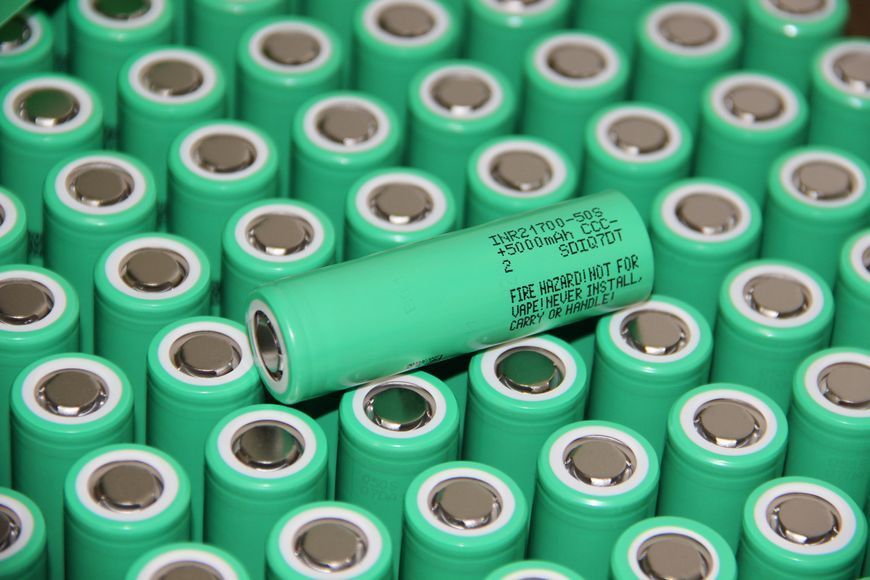 Аккумулятор Samsung 21700 50S 5000mAh 35A Li-Ion A-class 17241 фото