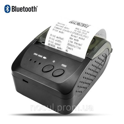 Термопринтер для чеків портативний MPT-II Bluetooth 58 мм чорний 14896 фото