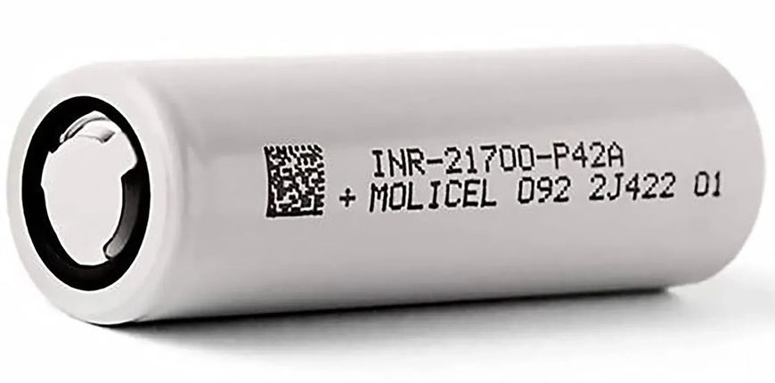 Акумулятор Molicel INR 21700-P42A 4200 mAh 45A, Li-ion 15815 фото