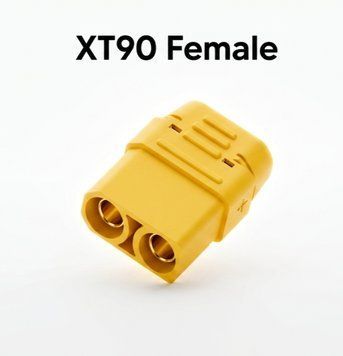 Конектор XT90 Female (мама) силовий розʼєм для дронів, інверторів, RC, акумуляторів 16365 фото
