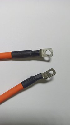 Комплект кабелів для під'єднання акумуляторних батарей із клемами М8 *2, 1,5 м, мідь, переріз 25 мм 14979 фото