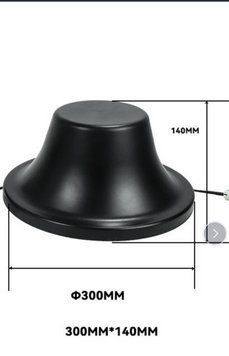 Купольная всенаправленная антенна 100-400 MHz 300*140mm N-TYPE Male 2м 16980 фото