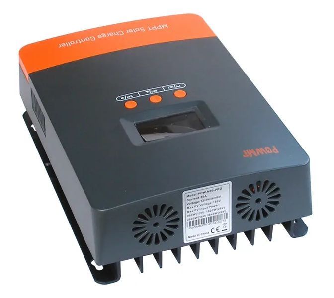 Контроллер заряда для солнечных батарей PowMr MPPT POW-M80-PRO (12/24/36/48V 80А) 17776 фото