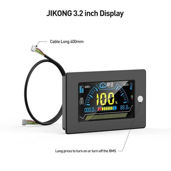 LCD дисплей 3.2" для JK BMS (LCD-3.2-RS485), с кнопкой активации 16354 фото