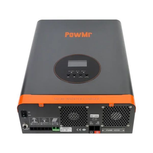 Гібридний інвертор PowMr 24 В, 3000 Вт (POW-RELAB3KE-24V) (безперебійник, UPS, ДБЖ) (тихий інвертор для дому) 16168 фото