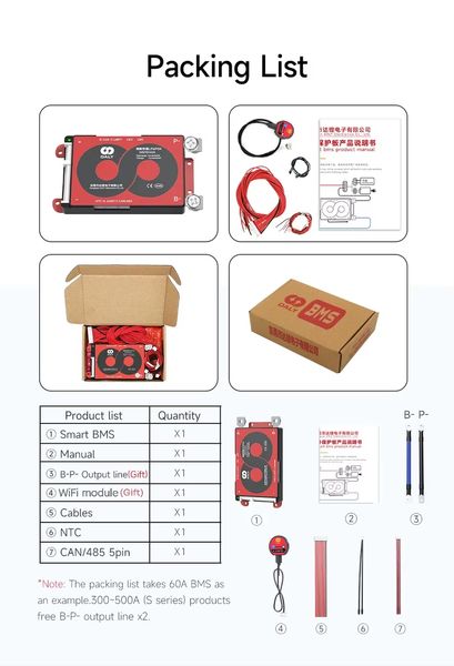 BMS плата DaLy LiFePO4 48V 16S 100A симметрия Smart 15144 фото