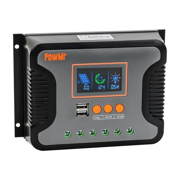 Контролер заряду для сонячних батарей PowMr PSTAR-30A 12/24/36/48V PWM 14593 фото