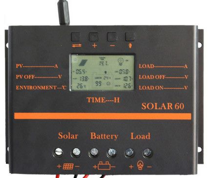 Контроллер заряда для солнечных батарей Y-SOLAR S60A (12-24V 60А) USB, жк екран 04909 фото